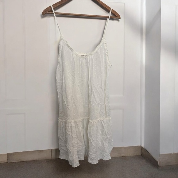 Aerie White Spaghetti Strap Dress flowy coastal cowgirl cottagecore XL - Picture 2 of 7
